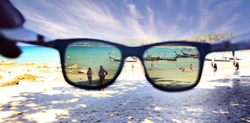 wear polarized sunglasses