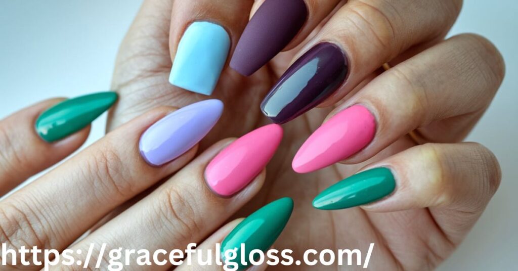 Combining Nail Shapes and Colors for Unique Styles