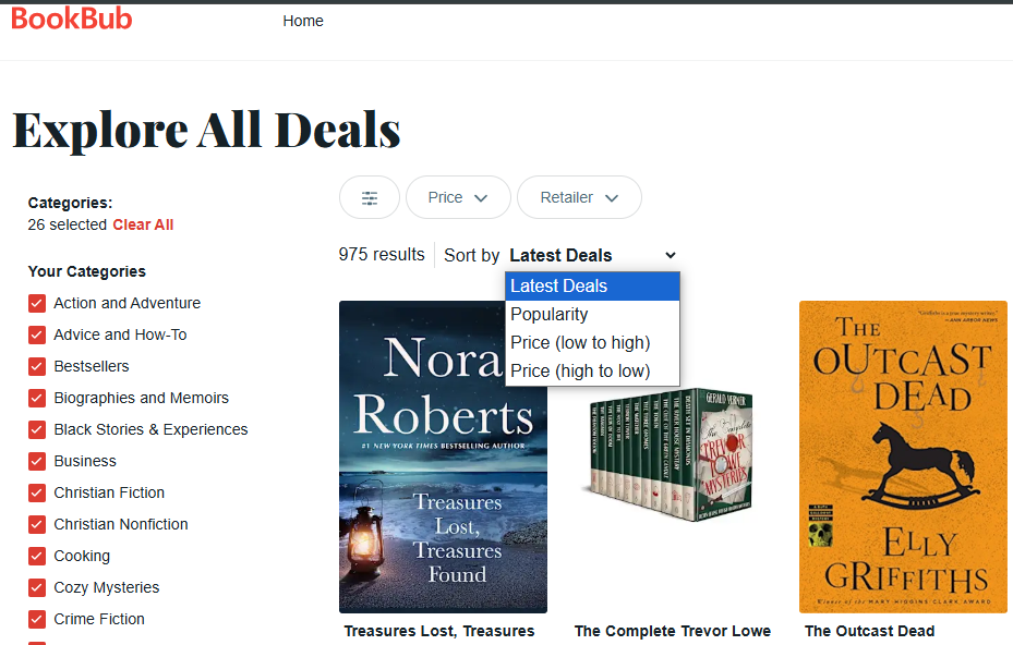 bookbub featured deals