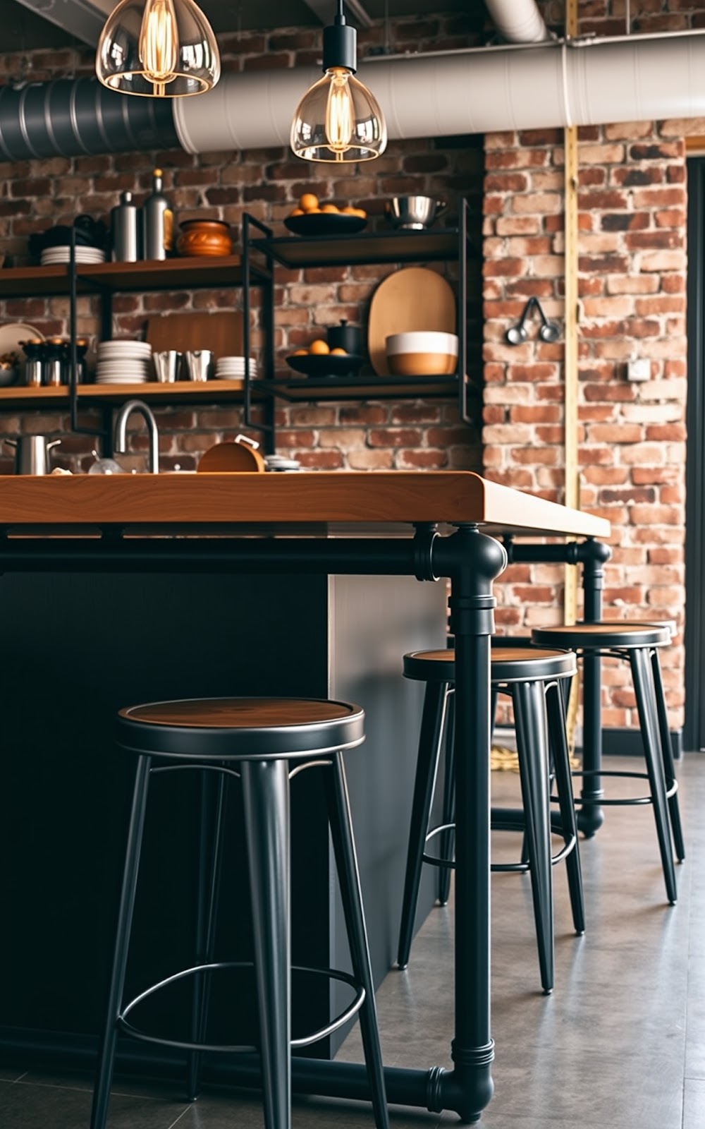 Industrial Style Kitchen Island