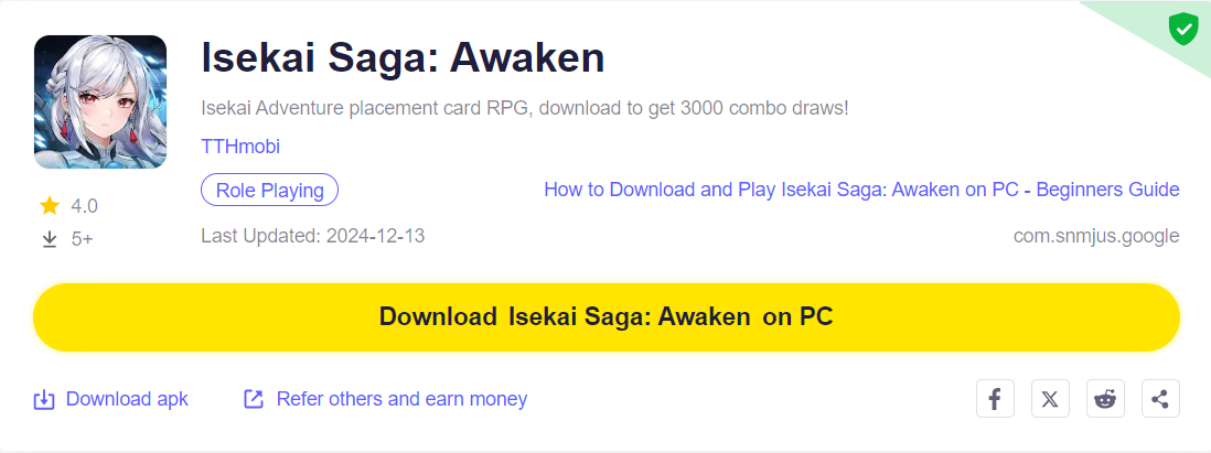 How to Download and Play Isekai Saga: Awaken on PC - Beginners Guide