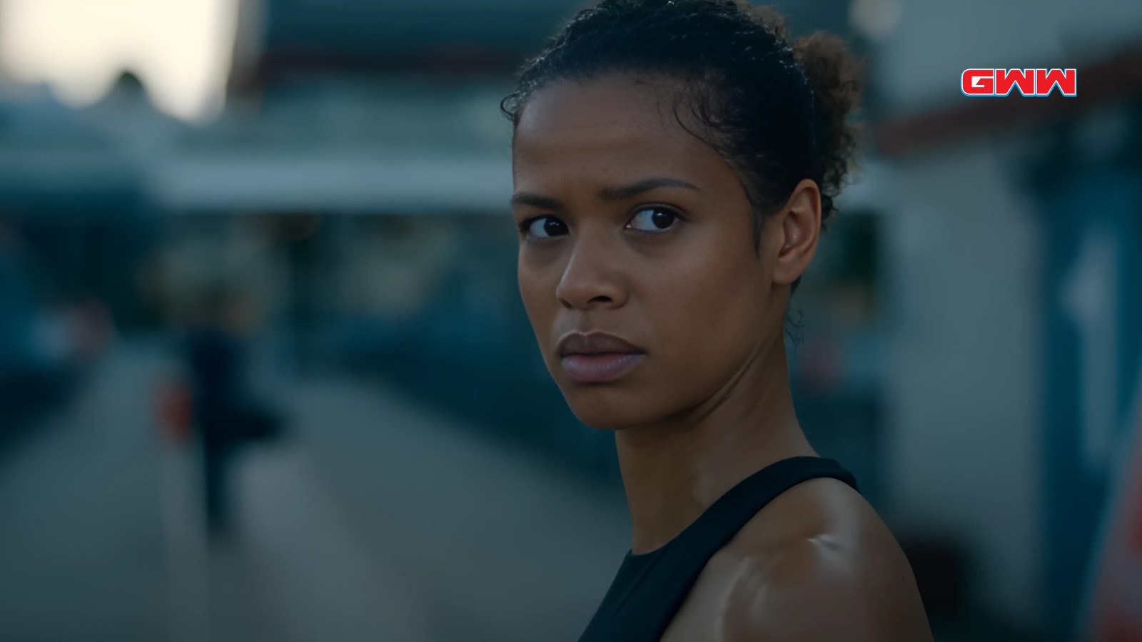 Gugu Mbatha-Raw looking concerned while standing near water in Surface