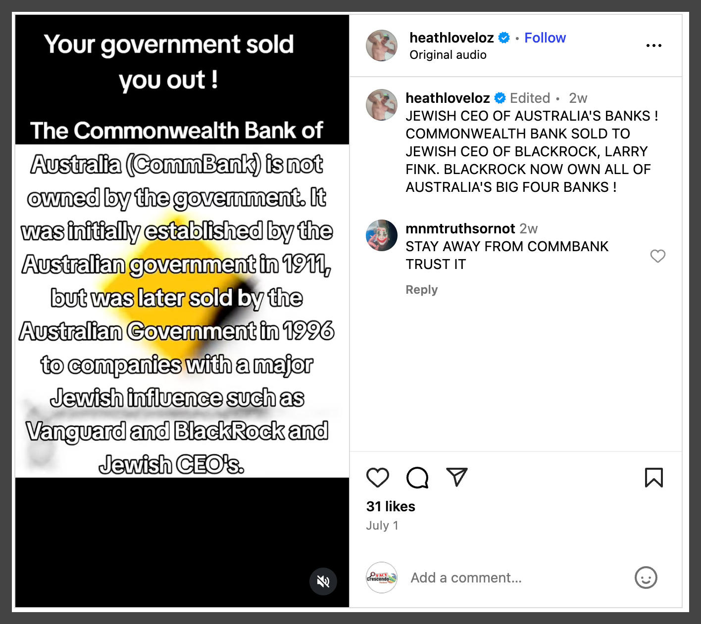 A screenshot of a social media post

Description automatically generated