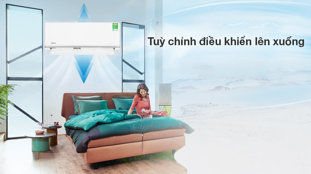 Máy lạnh Midea Inverter 1 HP MSAGA-10CRDN8 - Cơ chế thổi gió