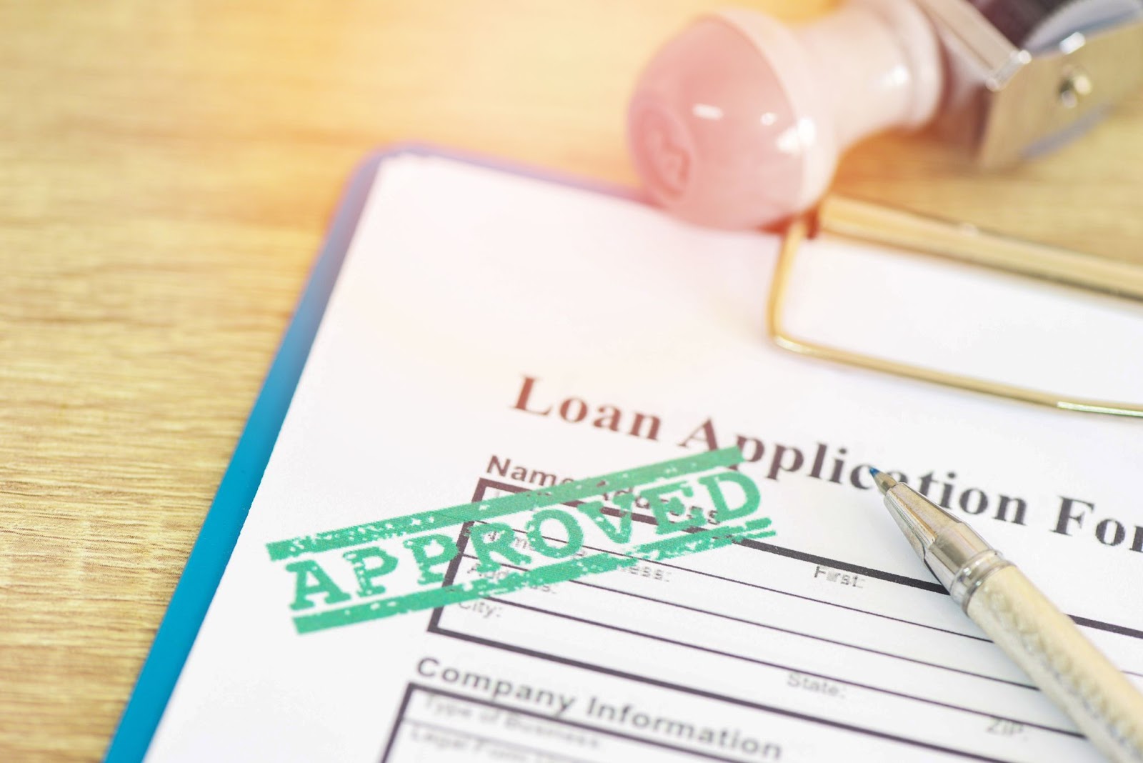 Image of a loan being marked as approved