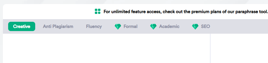 Different Modes of ParaphraseTool.ai (Free & Premium)