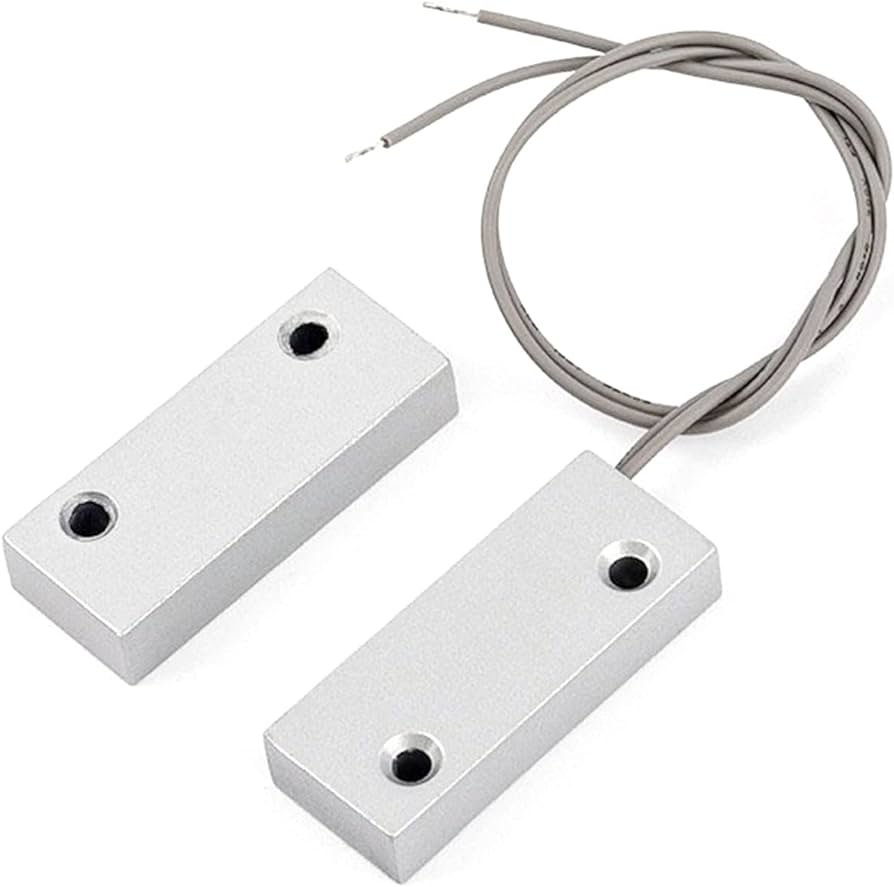 close up of door contact sensor