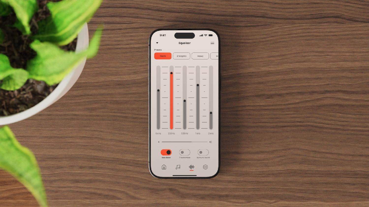 Image from the Inverse App Design: Seamless UX for Audio Ecosystem article on Abduzeedo