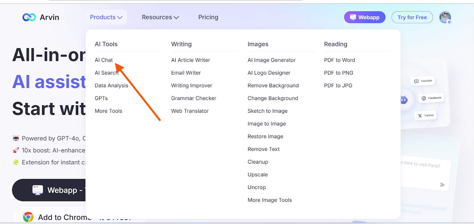 How to Use Arvin AI for et al. Citations