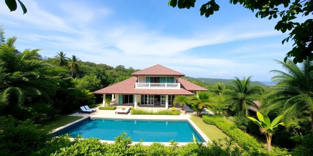 Beautiful Phuket villa in lush tropical surroundings.