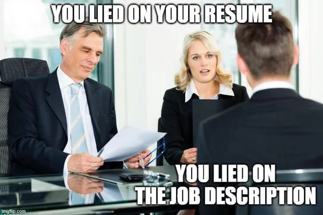 HR-Meme: Das HR-Team hat in der Stellenbeschreibung gelogen