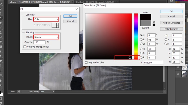Cách tạo mưa trong Photoshop