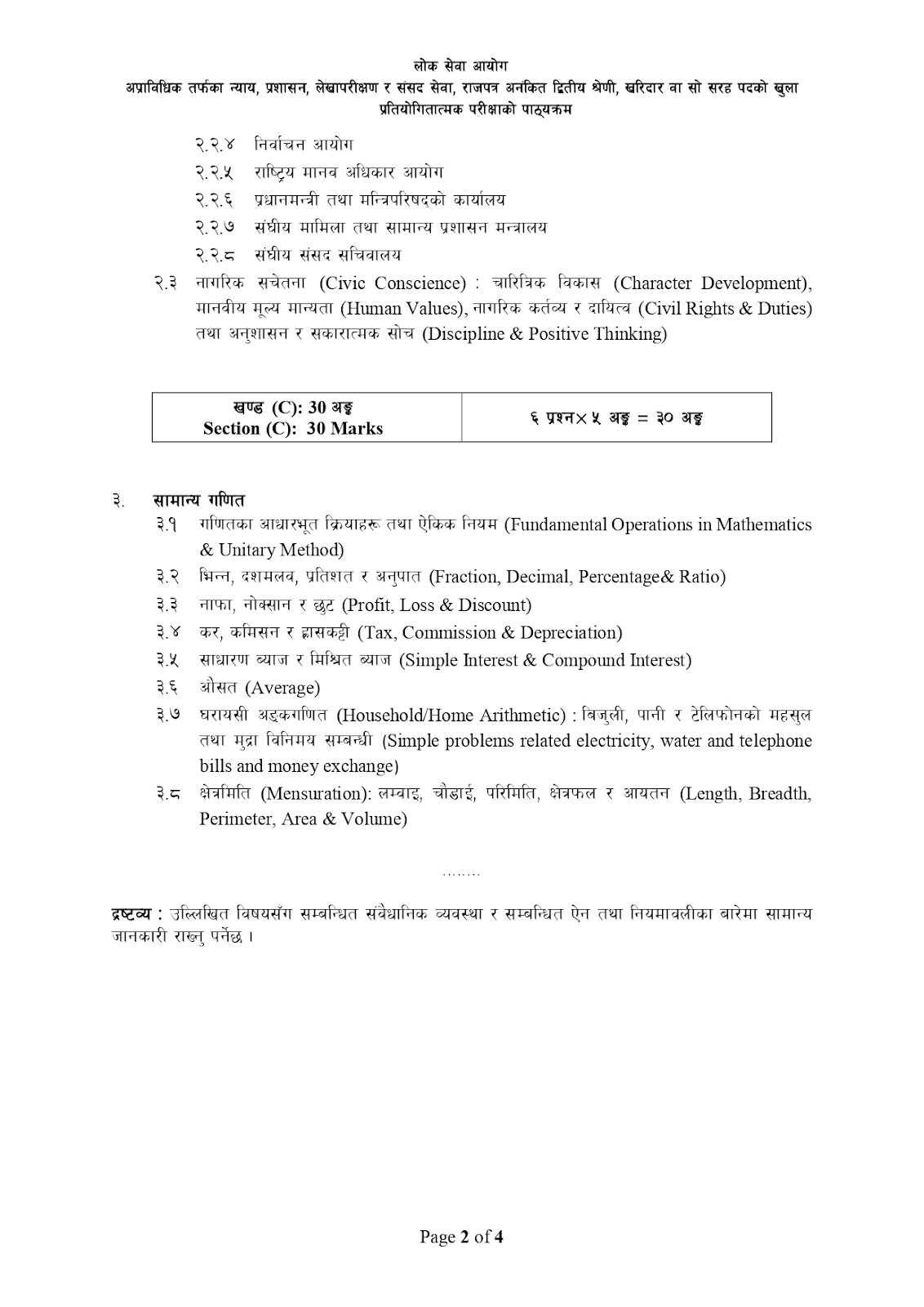 Kharidar Syllabus New Syllabus with best preparation guide 2081 Download [Updated] 12