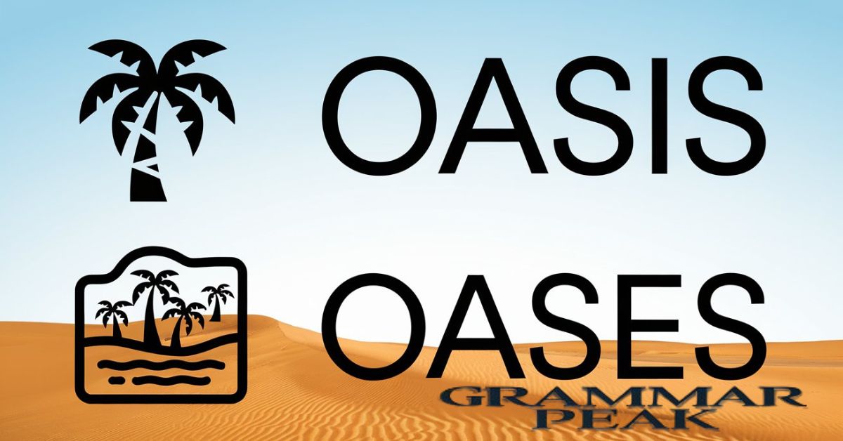 Using “Oasis” and “Oases” in Sentences.