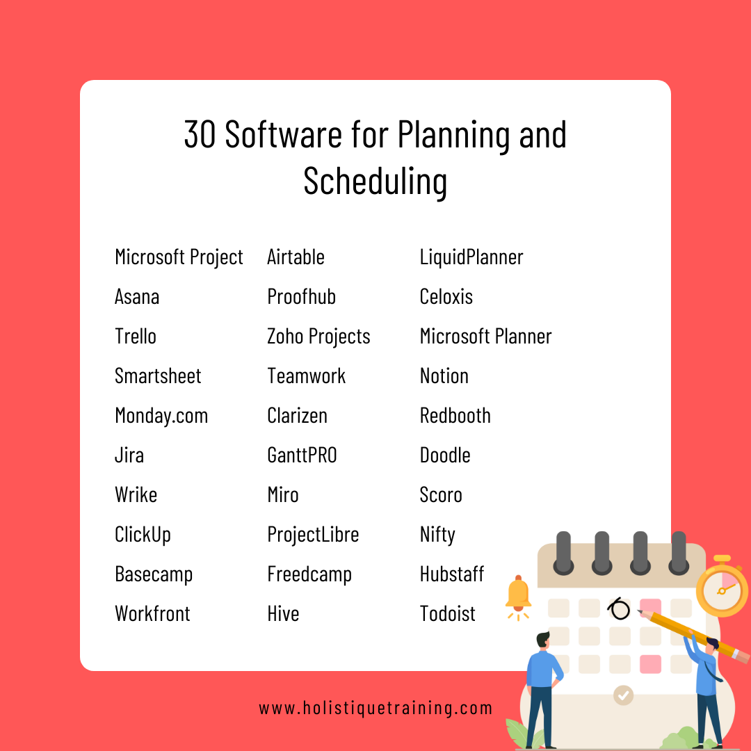 30 Software for planning & scheduling