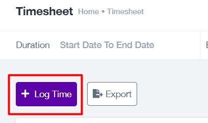 A screenshot of a log time

Description automatically generated