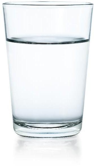 A glass of water  Description automatically generated