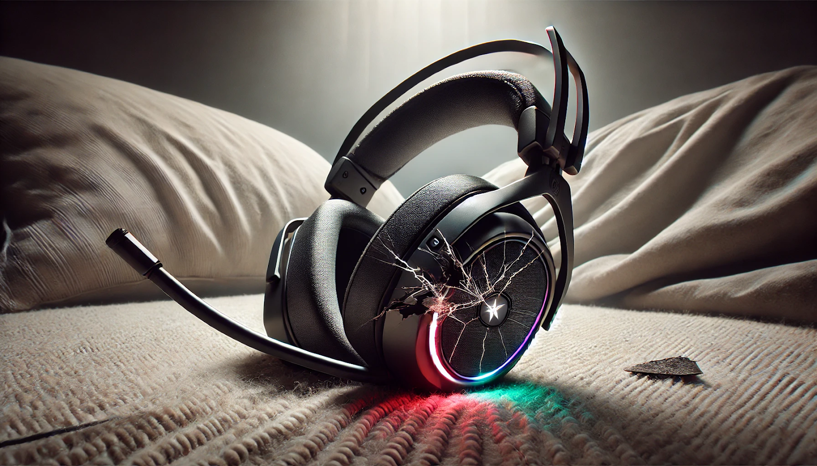 Corsair Void RGB Elite Wireless Gaming Headset Right Ear Broke