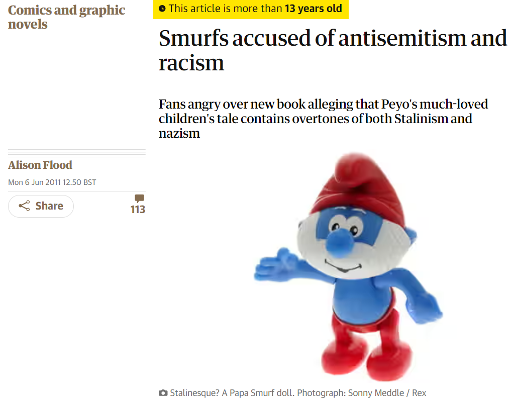 "The Smurfs" contains overtones of both Stalinism and Nazism, leading to accusations of antisemitism, racism, and communism.