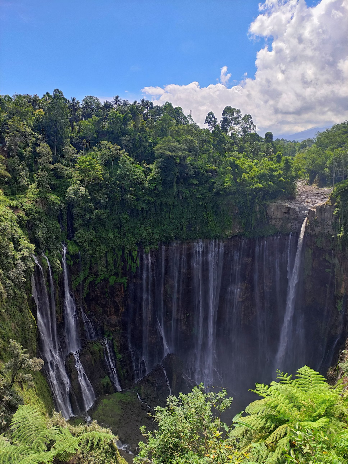 Tumpak Sewu Waterfall scenery