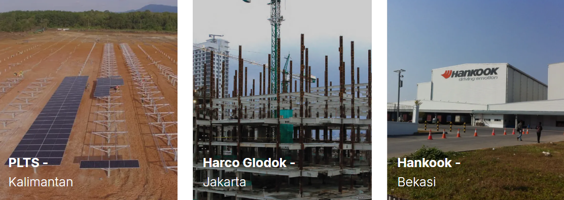 Referensi Proyek GYS: Hankook Bekasi dan PLTS Kalimanta.