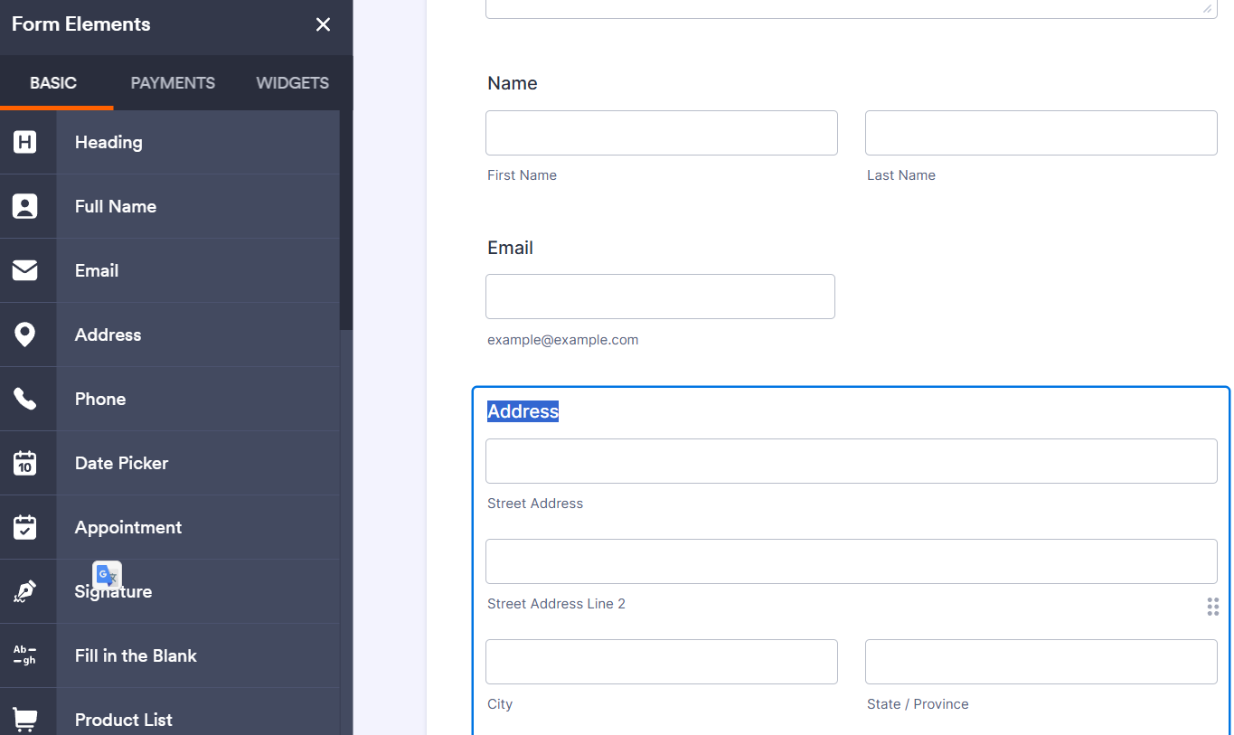 Customizing JotForm Satisfaction Survey Template