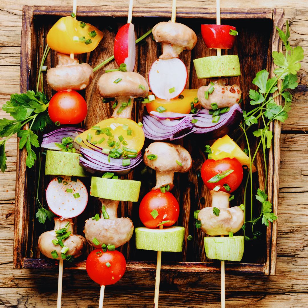 veggie skewers