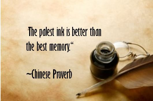 Chinese Proverb on memory