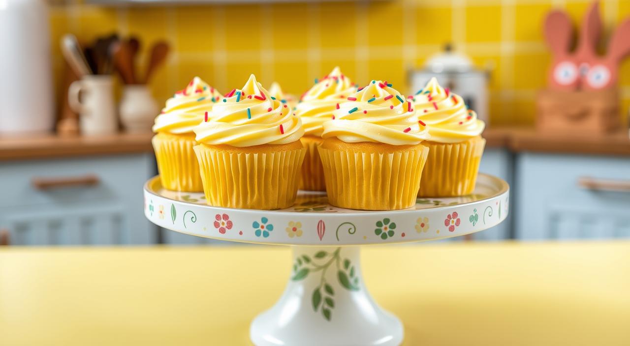 yellow cupcakes