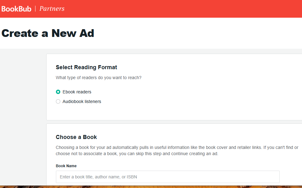 create a new ad page