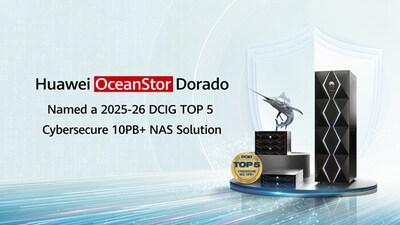 Huawei OceanStor Dorado All-Flash Storage named a 2025-26 DCIG TOP 5 Cybersecure 10PB+ NAS Solution