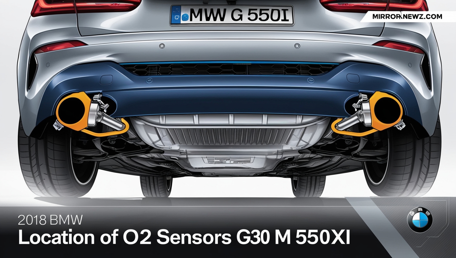Location of O2 Sensors on a 2018 BMW G30 M550xi1