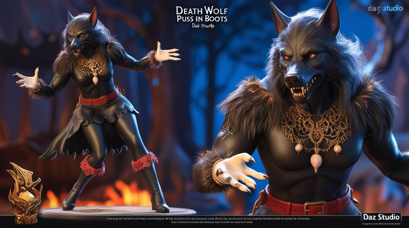 Death Wolf Puss in Boots Daz Studio