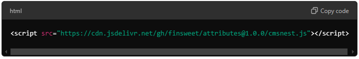 Add the Finsweet CMS Nest Script-axiabits