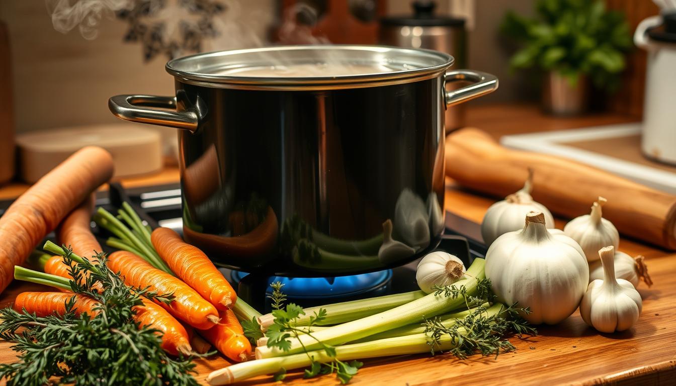 homemade chicken broth