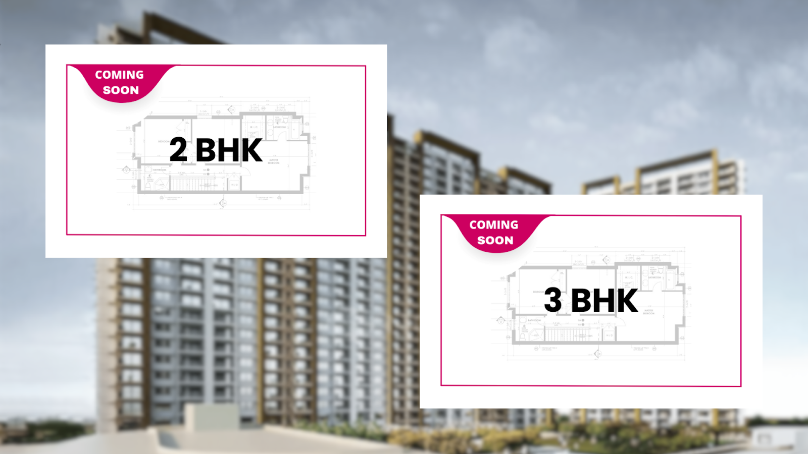 Godrej Urban Retreat floor plan and floor configuration of 2 BHK & 3 BHK apartments.