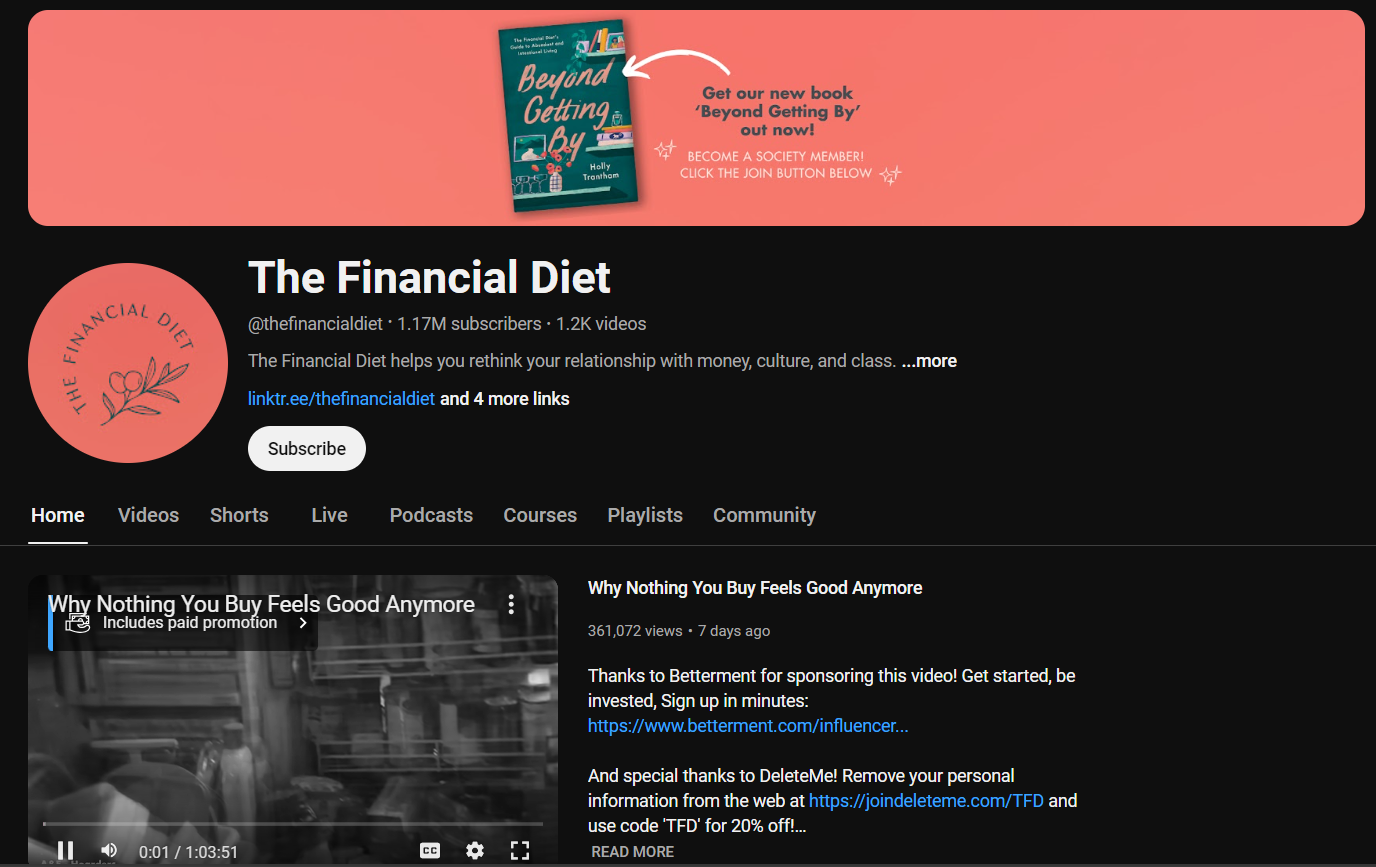 The Financial Diet Video Blog Example