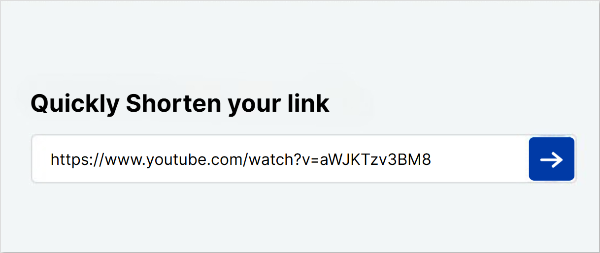 Shorten YouTube link