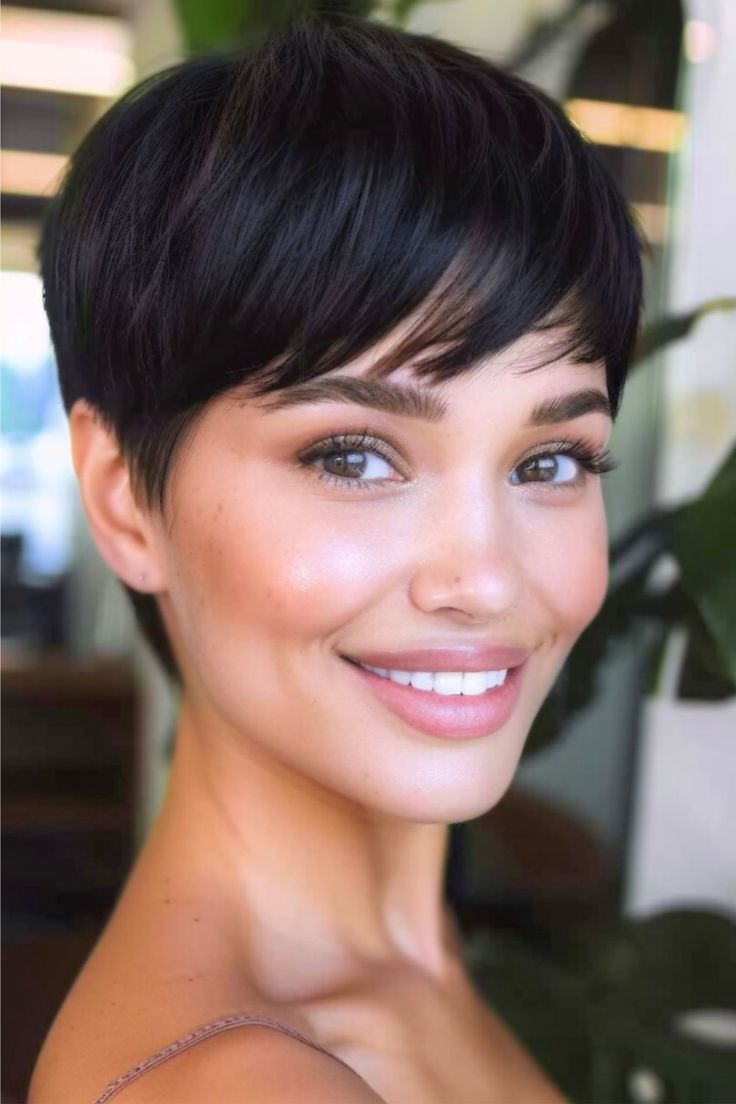 modern pixie with fringe