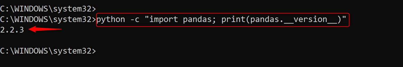 verify pandas installation