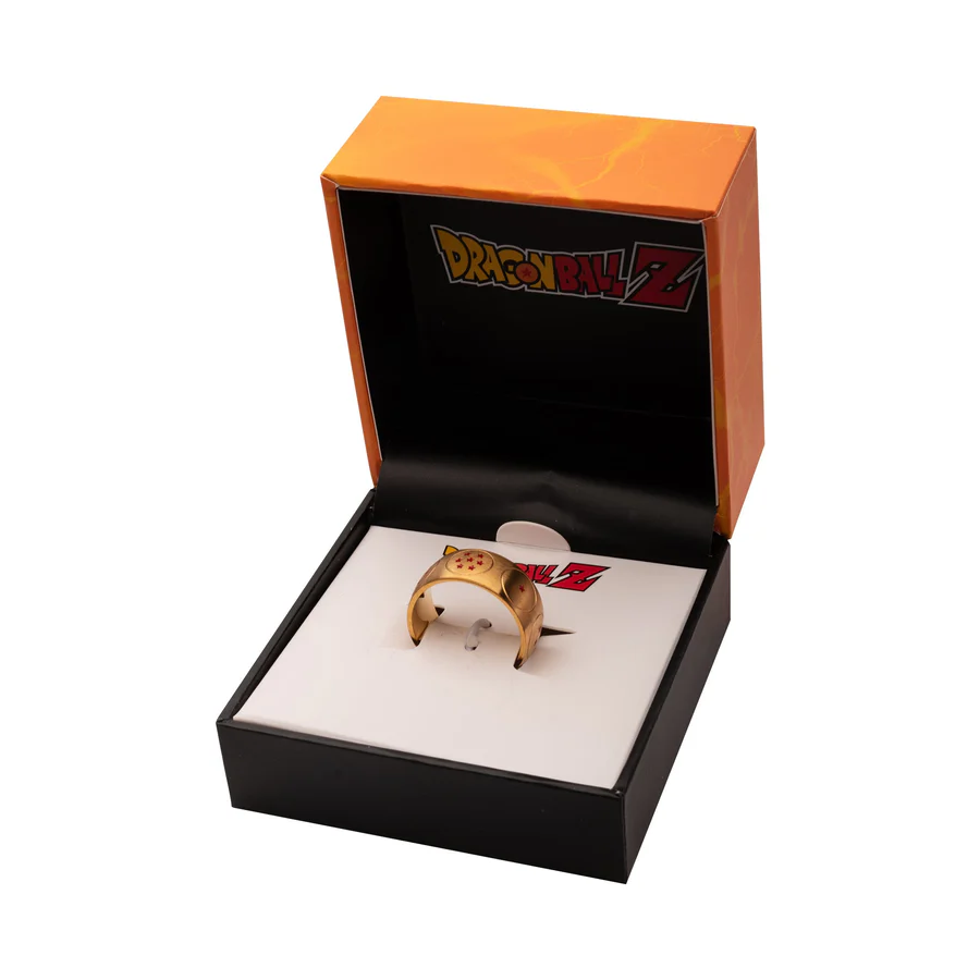 Dragon Ball Z Ring arranged in a ring box