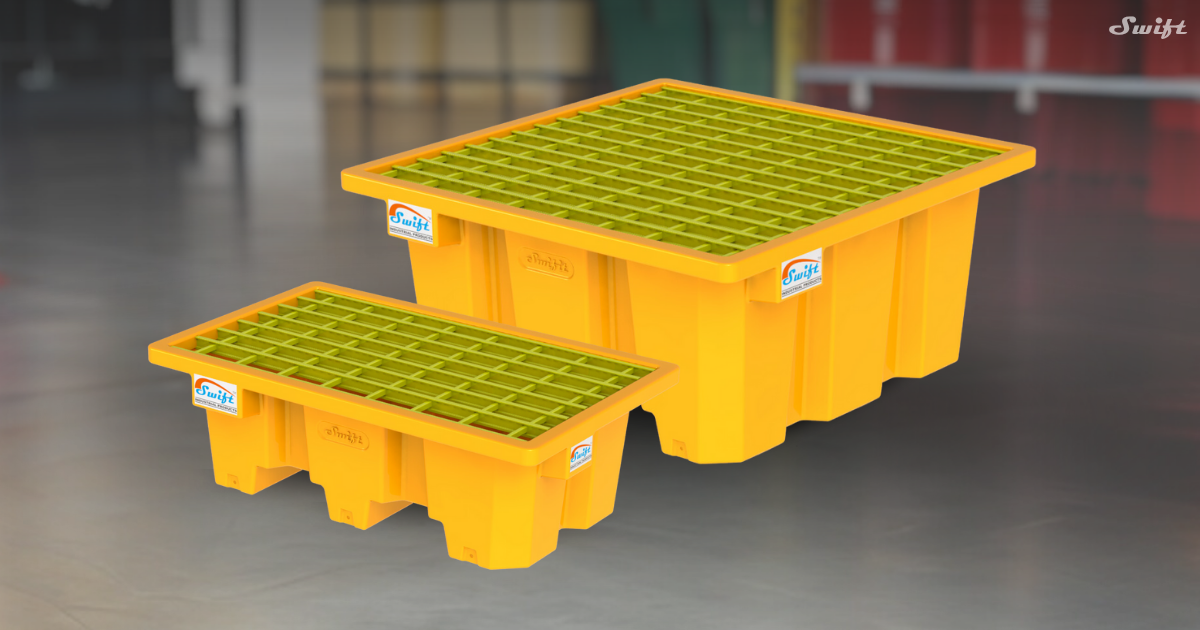 Drum spill containment pallets