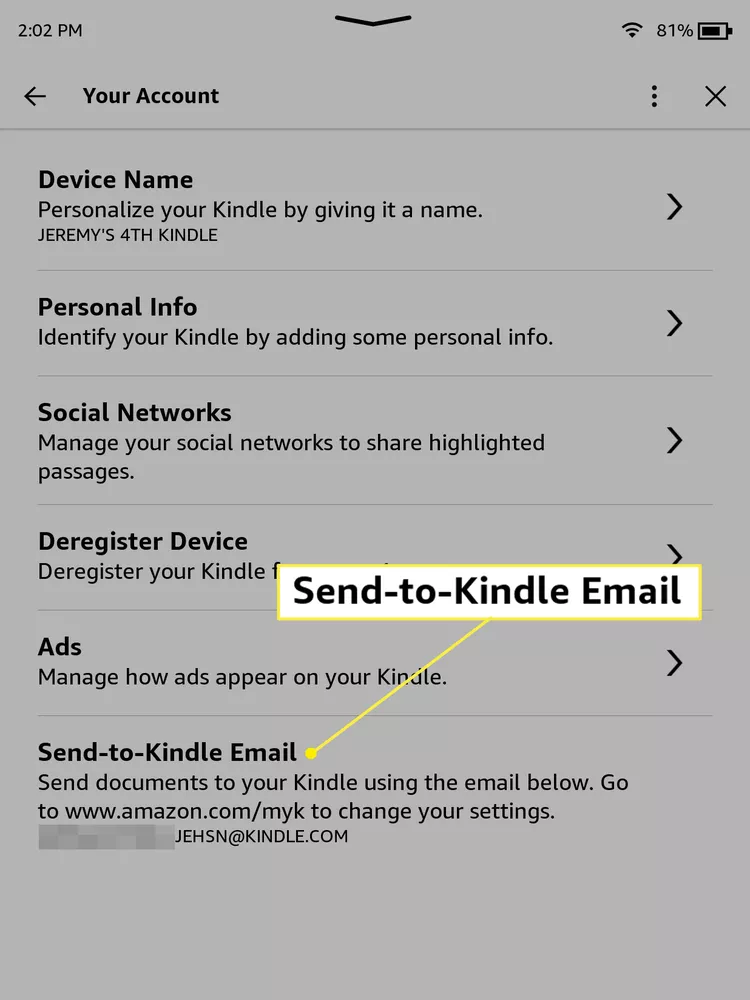 Send-to-Kindle Email