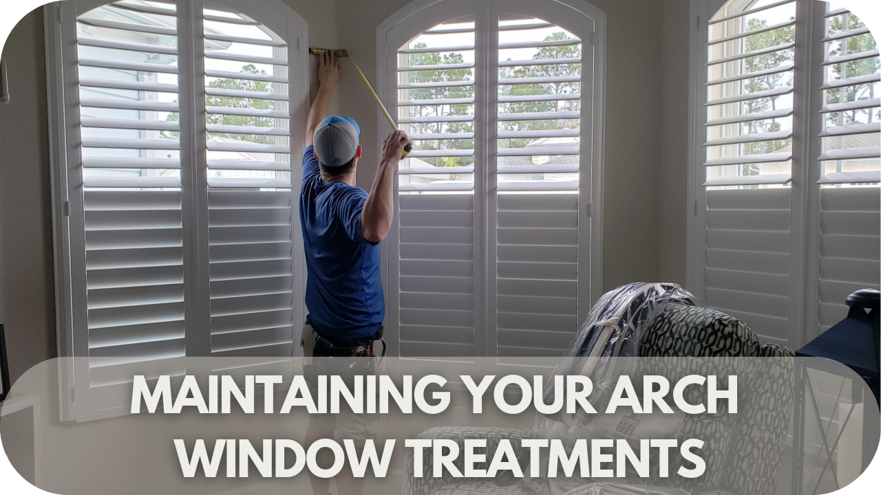 Maintaining arch window treatments