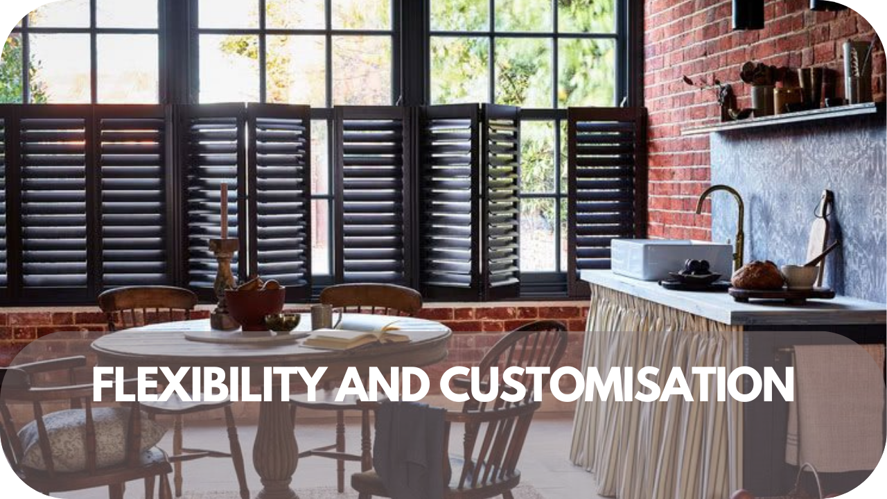 Adjustable café blinds tailored to fit unique spaces and preferences.