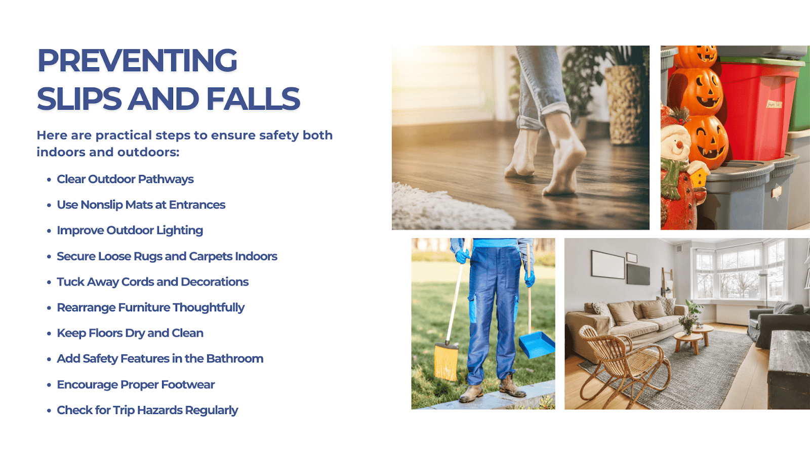 senior tips for families: preventing slips and falls