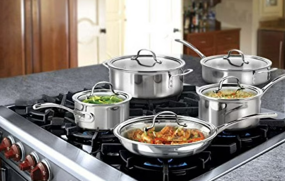 Calphalon 10-Piece Tri-Ply Cookware Set