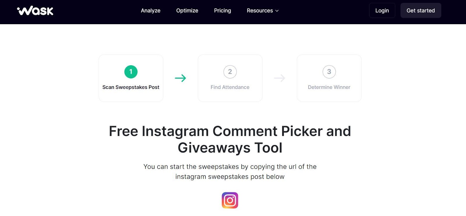 Wask: Instagram Giveaway Picker