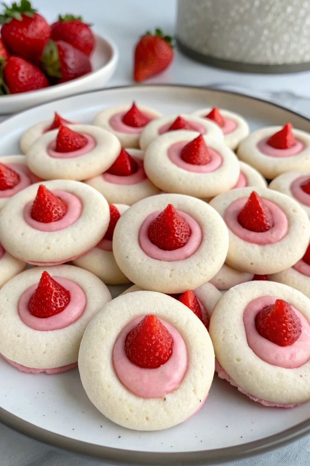Strawberry Kiss Cookies