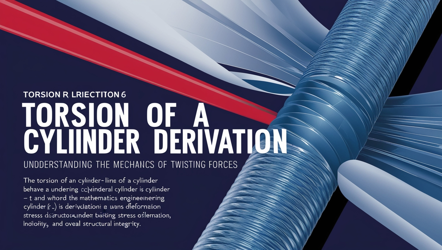 Torsion of a Cylinder Derivation